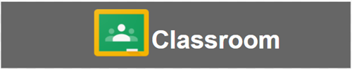 Google Classroom Logo in a grey Rectangle 